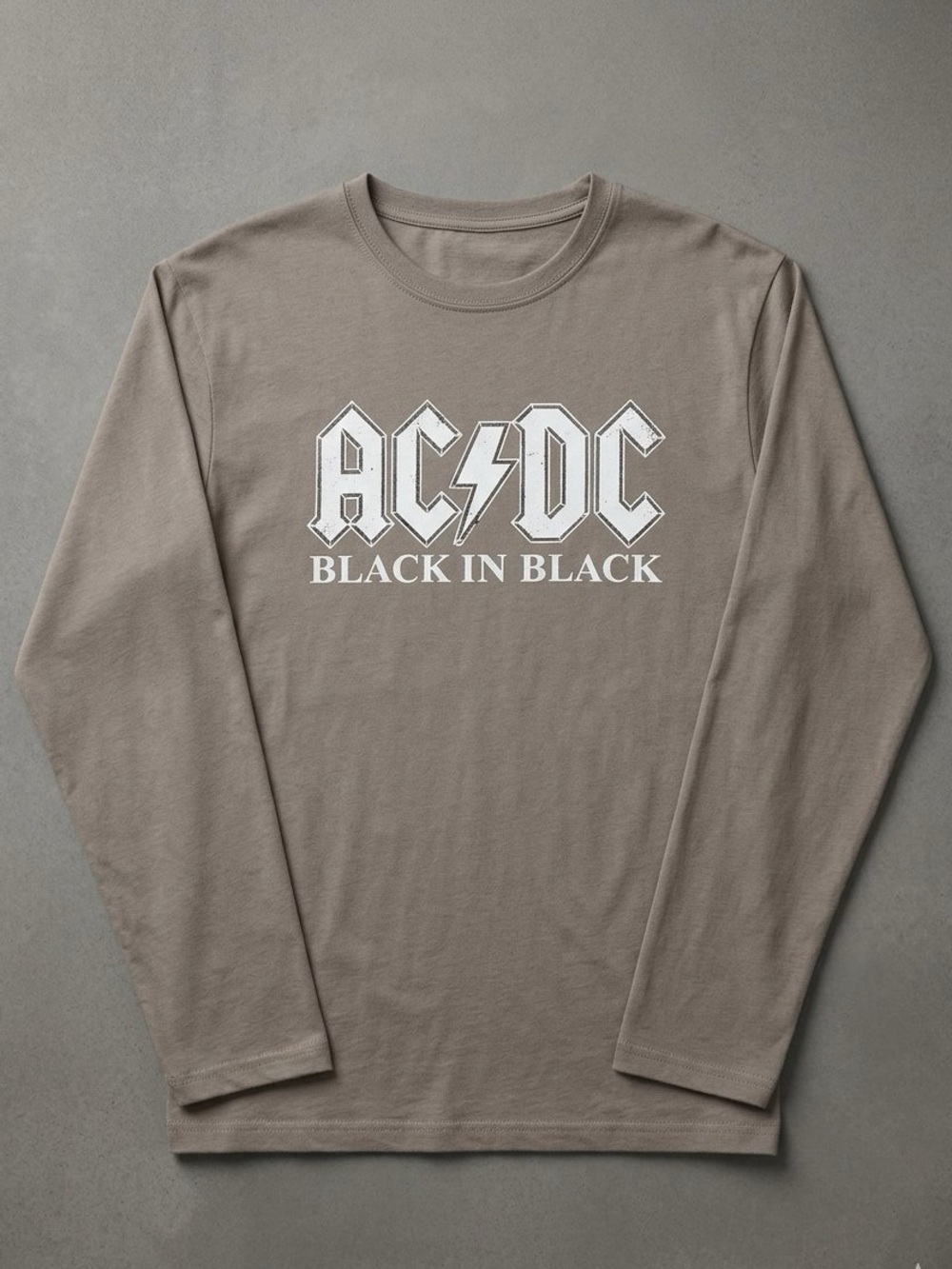 AC/DC "Black in Black" Men's Long Sleeve Shirt